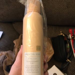 Rose gold tint hair color